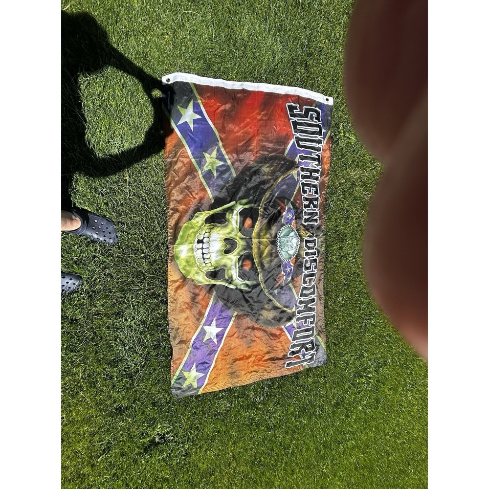 Southern Mystique Skull Wizard House Flag 34 X 60" Sports Flags 2006